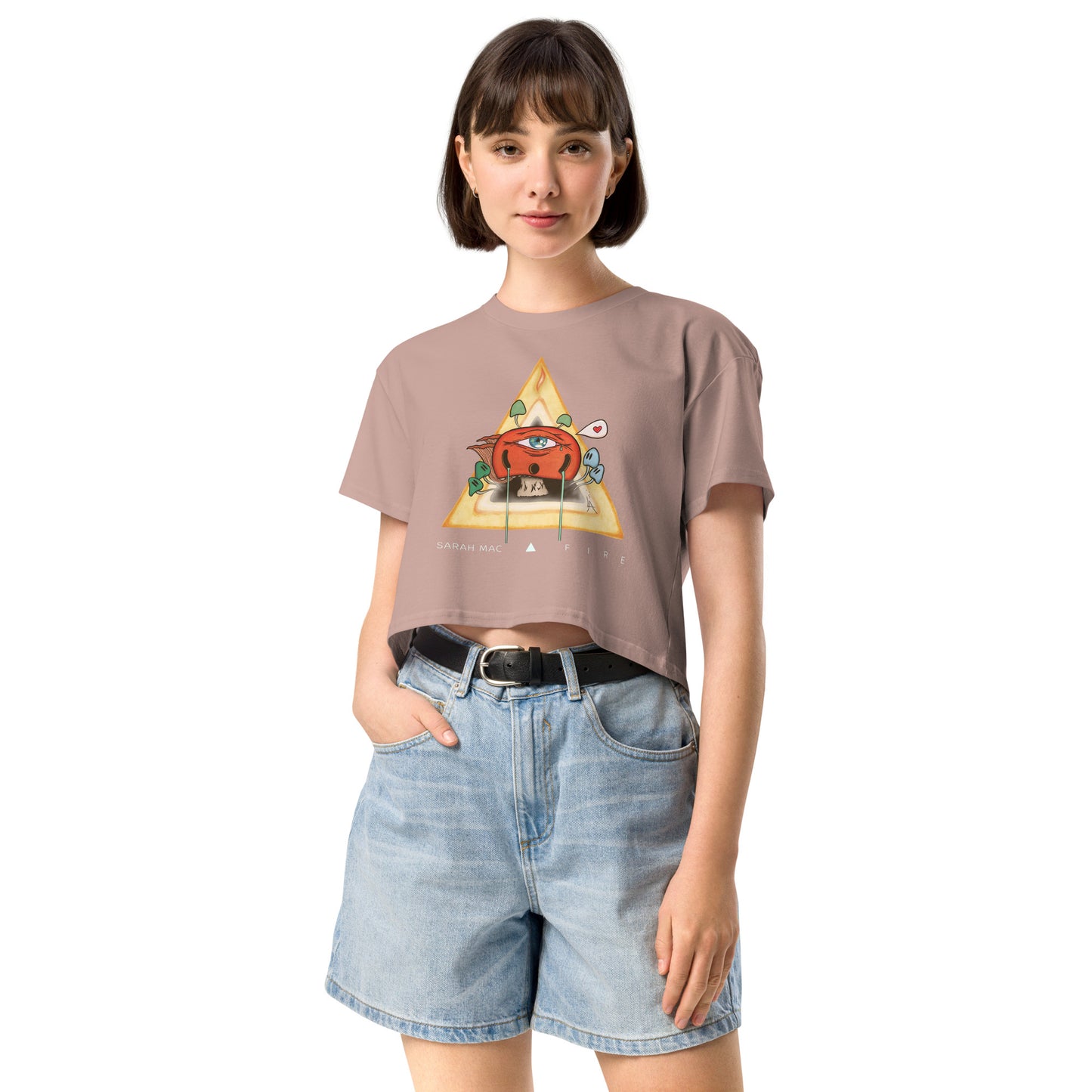 Sarah Mac Fire womens crop top