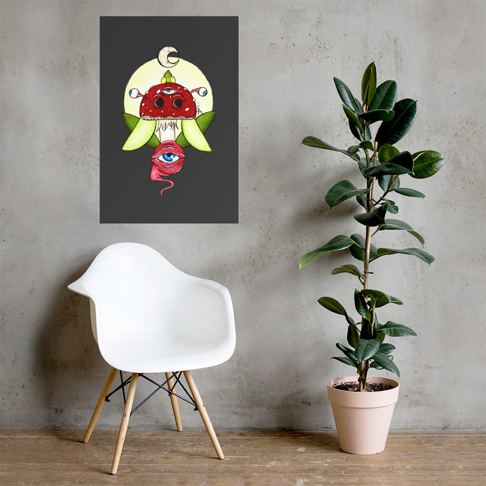 Mushroom moon eyes spring variant poster