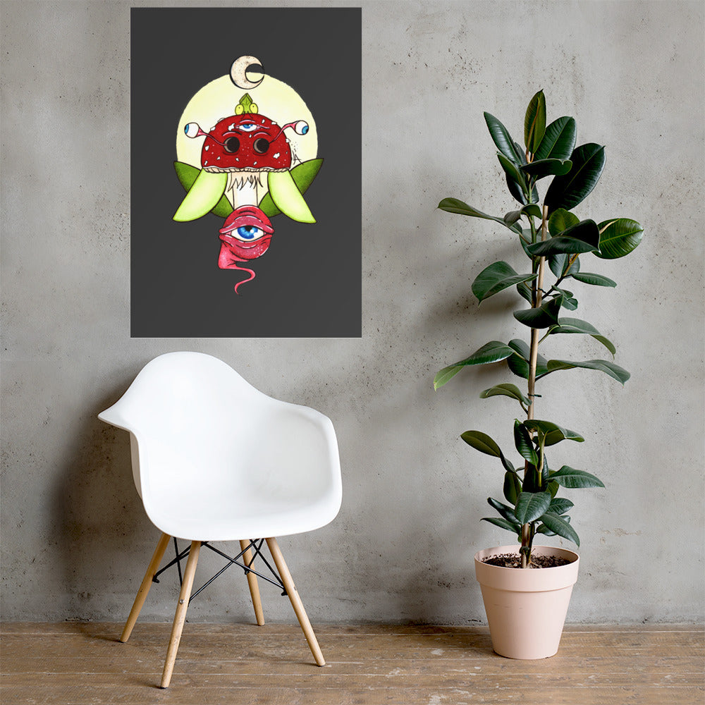 Mushroom moon eyes spring variant poster